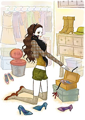 전신 PSD 동물 모자 우먼라이프 잡화 옷 계절 여자 패션 구두 신발 의자 일러스트 실내 한명 사람 20대 성인 선물상자 쇼핑 상자 고양이 가을 무릎꿇기 옷걸이 서랍장 드레스룸 신발상자 여자만 여자한명만 성인여자만 청년만 청년여자만 성인한명만 청년여자한명만 성인여자한명만 성인만 국내일러스트 1 라이프스타일 가구 포유류 모션 선물 청년 내부 반려동물 파일형식