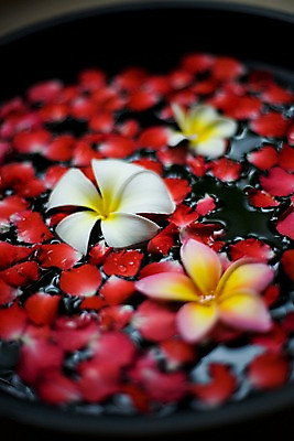 포토 JPG 식물 해외기획촬영 그릇 꽃잎 꽃 나라 아시아 외국문화 기획촬영 2009년태국 태국 태국문화 근접촬영 사람없음 아웃포커스 세로 컬러풀 동남아시아 스파 오브젝트 스파용품 플루메리아 족욕 지명 프랜지파니 국내포토 동양문화 식기 문화 뷰포인트 컬러 촬영기법 파일형식