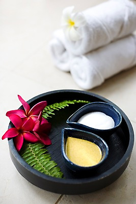 포토 JPG 식물 해외기획촬영 꽃 나라 아시아 외국문화 생활용품 기획촬영 2009년태국 태국 나뭇잎 쟁반 실내 태국문화 사람없음 아웃포커스 빨간색 세로 수건 동남아시아 스파 마사지 티스푼 오브젝트 스파용품 소금 플루메리아 마사지용품 지명 국내포토 동양문화 문화 컬러 잎 촬영기법 내부 위생용품 숟가락 파일형식