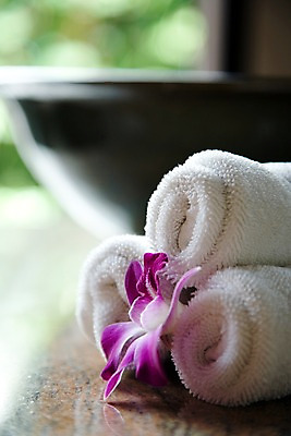 포토 JPG 주간 식물 해외기획촬영 꽃 나라 컬러 기획촬영 2009년태국 태국 실내 근접촬영 사람없음 아웃포커스 세로 수건 보라색 동남아시아 스파 오브젝트 스파용품 덴파레 양난 양란 지명 국내포토 자연요소 아시아 뷰포인트 촬영기법 내부 위생용품 난초 파일형식