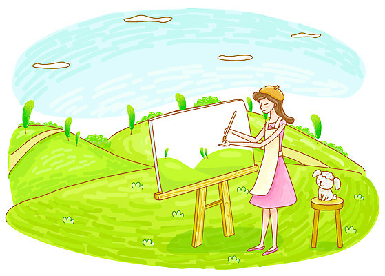 EPS 전신 나무 식물 동물 구름 모자 한마리 원피스 여자 반려견 길 의자 일러스트 하늘 미술 한명 서기 들기 사람 풍경 초원 20대 성인 야외 라이프 반려동물 앞치마 미술도구 붓 그리기 개 강아지 언덕 이젤 그림 캔버스 화가 여름라이프 화가모자 여자만 여자한명만 성인여자만 청년만 청년여자만 성인한명만 청년여자한명만 성인여자한명만 성인만 국내일러스트 자연요소 직업 모자_잡화 1 라이프스타일 잡화 옷 가구 포유류 모션 문화예술 청년 생활 오브젝트 파일형식 벡터 여름_계절