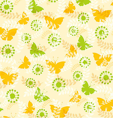 EPS 문양 나비 백그라운드 무늬 패턴 일러스트 나뭇잎 사람없음 국내일러스트 곤충 잎 파일형식 벡터