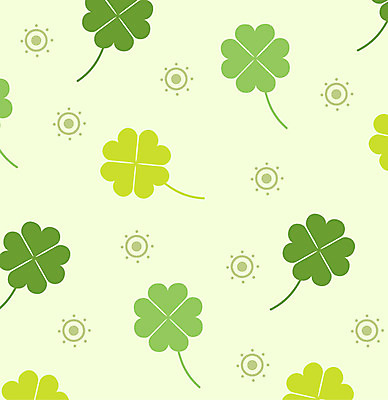 EPS 컬러 백그라운드 패턴 일러스트 사람없음 초록색 행운 네잎클로버 클로버 팬시패턴 국내일러스트 식물 컨셉 무늬 파일형식 벡터