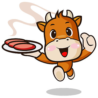 EPS 동물 척추동물 캐릭터 한마리 육지동물 접시 음식 일러스트 홍보캐릭터 포유류 들기 손짓 사람없음 달리기 요식업 식당 소고기 최고 소 음식점캐릭터 일러캐릭터 1 식기 산업 모션 육류 상점 파일형식 벡터