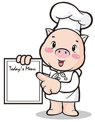 EPS 동물 척추동물 캐릭터 한마리 육지동물 음식 일러스트 홍보캐릭터 포유류 안내 알림판 요리사모자 들기 손짓 사람없음 요식업 식당 요리사 가리킴 돼지 조리복 알림 메뉴 메뉴판 음식점캐릭터 일러캐릭터 직업 모자_잡화 1 산업 유니폼 모션 상점 파일형식 벡터