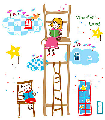 EPS 전신 동물 구름 문자 캐릭터 한마리 알파벳 영어 여자 꽃 별 의자 일러스트 사다리 창문 상상 청소년 조류 한명 사람 앉기 10대 책 판타지 독서 고양이 격자 상상랜드 여자만 여자한명만 십대만 십대여자만 십대여자한명만 국내일러스트 일러캐릭터 자연요소 식물 1 가구 무늬 포유류 모션 반려동물 도구 파일형식 벡터