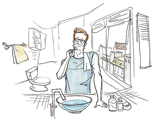 EPS 주간 라이프스타일 남자 안경 맨라이프 라인일러스트 일러스트 창문 실내 한명 사람 풍경 20대 성인 건물 라이프 가로 수건 욕실 도시 블라인드 세수 세면대 서랍장 시티라이프 면도 변기 면도기 수건걸이 양변기 남자만 남자한명만 성인남자만 청년만 청년남자만 청년남자한명만 성인한명만 성인남자한명만 성인만 국내일러스트 자연요소 1 건축물 잡화 가구 모션 청년 내부 생활 위생용품 청결 커튼 파일형식 벡터