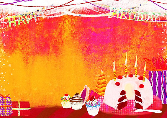 PSD 음식 백그라운드 일러스트 선물 이벤트 사람없음 케이크 공백 알림 미니케이크 국내일러스트 디저트 파일형식