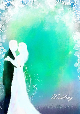 부부 커플 여자 남자 신부 웨딩드레스 신랑 결혼 백그라운드 일러스트 포옹 사람 정장 턱시도 이벤트 두명 공백 알림 국내일러스트 드레스 옷 관계 안기