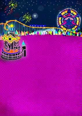 PSD 시설물 현대건축 건축 컬러 백그라운드 일러스트 불꽃놀이 이벤트 사람없음 야외 세로 보라색 공백 놀이공원 놀이기구 알림 대관람차 회전목마 롤러코스터 사선무늬 상업시설 국내일러스트 건축물 놀이 테마파크 시설 상업 파일형식