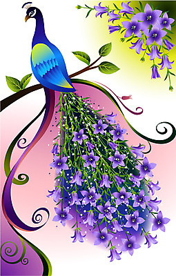 EPS 식물 꽃 컬러 백그라운드 일러스트 자연 사람없음 보라색 팝아트 초롱꽃 국내일러스트 그림 생태계 파일형식 벡터