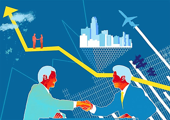 PSD 구름 남자 화살표 일러스트 비즈니스 모션 그래프 악수 비행기 협상 사람 빌딩 두명 건물 글로벌 글로벌비즈니스 거래 도시 비즈니스맨 원화 계약 무역 상승 타결 남자만 허니콤 국내일러스트 자연요소 모양 건축물 산업 컨셉 돈 항공교통 대중교통 손짓 직장인 파일형식