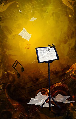 PSD 포스터 문화 예술 백그라운드 음표 일러스트 문화예술 사람없음 공연 보면대 오브젝트 오선지 공연포스터 국내일러스트 기호 음악 이벤트 악보 오선 파일형식