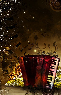 PSD 포스터 문화 예술 악기 음악 백그라운드 음표 일러스트 문화예술 사람없음 공연 건반 건반악기 아코디언 공연포스터 국내일러스트 기호 이벤트 파일형식