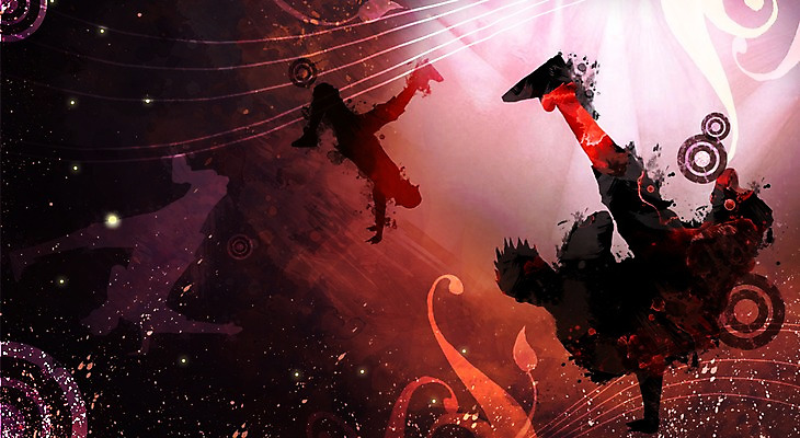 PSD 남자 실루엣 포스터 문화 예술 백그라운드 일러스트 문화예술 사람 세명 공연 댄서 춤 비보이 오선지 공연포스터 남자만 국내일러스트 직업 촬영기법 이벤트 악보 오선 파일형식