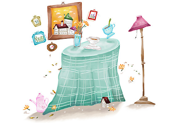 PSD 꽃잎 커피 가구 액자 백그라운드 일러스트 탁자 주전자 조명 주택 사람없음 건물 가로 꽃병 스탠드 커피잔 티스푼 배경삽화 국내일러스트 건축물 꽃 음료 생활용품 주방용품 잔 숟가락 파일형식