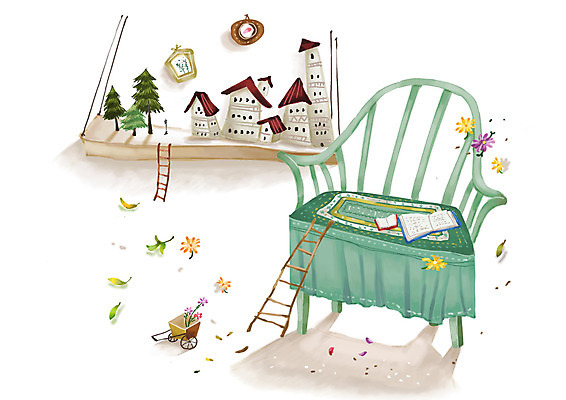 PSD 나무 식물 꽃잎 액자 백그라운드 낙엽 의자 일러스트 사다리 나뭇잎 주택 그림자 사람없음 건물 책 가로 수레 전나무 배경삽화 국내일러스트 건축물 꽃 가구 잎 카트 도구 파일형식