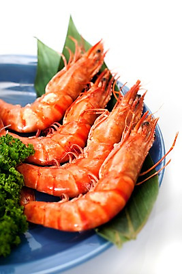 포토 JPG 스튜디오촬영 그릇 접시 아시아 음식 절지류 나뭇잎 새우 파슬리 갑각류 요리 근접촬영 사람없음 해물요리 대하 해산물 찜 왕새우찜 일본음식 국내포토 동물 식기 나라 뷰포인트 잎 채소 실내 파일형식