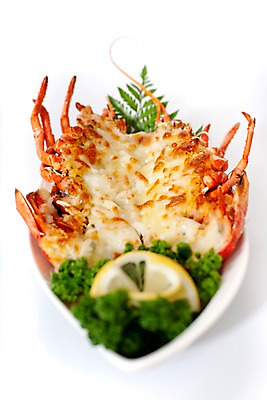 포토 JPG 스튜디오촬영 그릇 접시 음식 파슬리 요리 사람없음 해물요리 바닷가재 구이 레몬 해산물 랍스터버터구이 국내포토 식기 채소 과일 실내 가재 파일형식