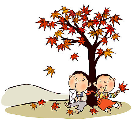 EPS 나무 식물 캐릭터 계절 여자 명절 남자 어린이 단풍 낙엽 일러스트 자연 단풍나무 전통캐릭터 편지봉투 사람 동양인 소녀 소년 야외 두명 추석 가을 전통의상 한복 편지 언덕 어린이만 국내일러스트 일러캐릭터 한국전통 전통 기념일 잎 봉투 인종 생태계 파일형식 벡터