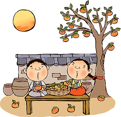 EPS 식물 캐릭터 계절 여자 명절 남자 어린이 과일 일러스트 자연 전통캐릭터 기와 감 사람 동양인 소녀 소년 야외 두명 담장 바구니 추석 보름달 달 가을 항아리 전통의상 한복 감나무 평상 어린이만 국내일러스트 일러캐릭터 자연요소 나무 한국전통 전통 기념일 인종 도자기 생태계 파일형식 벡터
