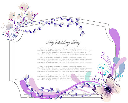 EPS 식물 템플릿 꽃 줄기 나비 곤충 결혼 백그라운드 잎 패턴 카드템플릿 꽃백그라운드 프레임 틀 사람없음 장식 청첩장 이미지템플릿 카드프레임 동물 무늬 카드_감사 이벤트 파일형식 벡터