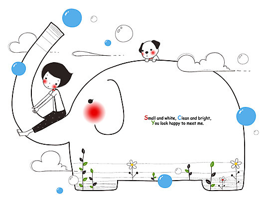 EPS 동물 구름 남자 꽃 어린이 잎 일러스트 상상 청소년 코끼리 프레임 한명 사람 소년 10대 판타지 물방울 개 강아지 공기방울 프레임일러스트 남자만 남자한명만 십대만 십대남자만 십대남자한명만 국내일러스트 자연요소 식물 1 포유류 반려동물 파일형식 벡터