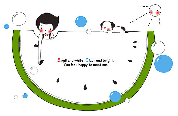 EPS 동물 남자 어린이 과일 일러스트 청소년 수박 프레임 한명 사람 소년 10대 태양 물방울 개 강아지 공기방울 수박씨 프레임일러스트 남자만 남자한명만 십대만 십대남자만 십대남자한명만 국내일러스트 자연요소 1 포유류 씨앗 반려동물 파일형식 벡터