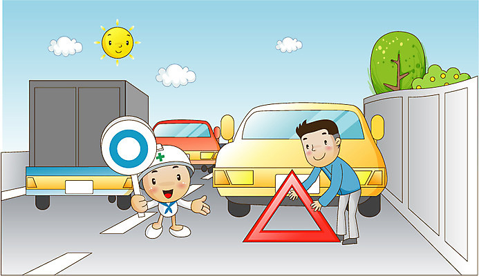 EPS 주간 나무 구름 캐릭터 남자 도로 길 일러스트 교통시설 자동차 안전 사람 야외 두명 가로 태양 팻말 원형 안전모 사회이슈 생활안전 안전수칙 안전삼각대 주의표지판 남자만 국내일러스트 일러캐릭터 자연요소 도형 식물 육상교통 교통 컨셉 프레임 표지판 헬멧 안전장비 시설 파일형식 벡터