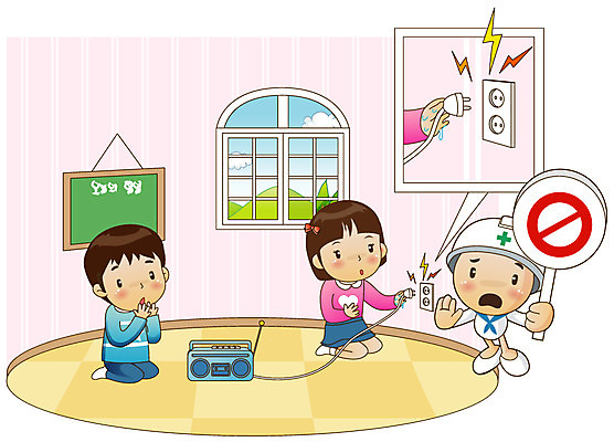 EPS 주간 구름 캐릭터 여자 남자 어린이 일러스트 창문 산 실내 경고 안전 사람 소녀 소년 가로 세명 칠판 팻말 방 가전제품 금지 플러그 전기에너지 안전모 사회이슈 생활안전 안전수칙 조심 안전사고 감전 감전사고 카세트플레이어 어린이만 국내일러스트 일러캐릭터 자연요소 컨셉 프레임 내부 에너지 헬멧 안전장비 사건 플레이어 파일형식 벡터