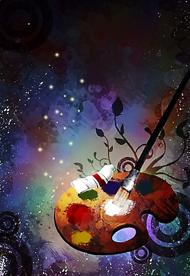 PSD 포스터 문화 예술 백그라운드 일러스트 문화예술 미술 사람없음 물감 미술도구 붓 팔레트 공연포스터 국내일러스트 오브젝트 파일형식