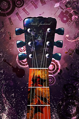 PSD 포스터 문화 예술 악기 음악 백그라운드 음표 일러스트 현악기 문화예술 타악기 사람없음 공연 기타 건반 드럼 공연포스터 국내일러스트 기호 이벤트 파일형식