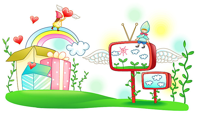 EPS 식물 구름 줄기 백그라운드 무지개 날개 일러스트 요정 안테나 선물 이벤트 사람없음 가로 선물상자 쇼핑 상자 태양 새싹 모니터 텔레비전 하트 풀 오브젝트 국내일러스트 자연요소 모양 통신 전자제품 컴퓨터 파일형식 벡터