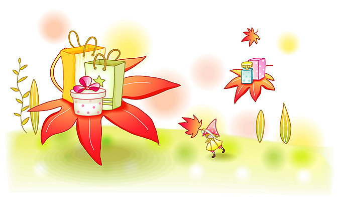 EPS 나무 식물 계절 줄기 백그라운드 단풍 일러스트 요정 선물 이벤트 사람없음 가로 선물상자 쇼핑 상자 쇼핑백 가을 원형 풀 향수 오브젝트 가을배경 국내일러스트 도형 잎 가방 화장품 파일형식 벡터 가을_계절