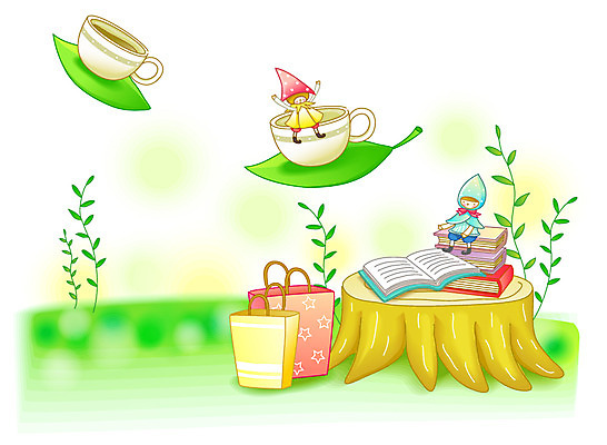 EPS 식물 커피 줄기 백그라운드 일러스트 나뭇잎 요정 선물 이벤트 사람없음 책 가로 쇼핑 쇼핑백 비행 풀 커피잔 찻잔 오브젝트 국내일러스트 음료 잎 가방 잔 파일형식 벡터