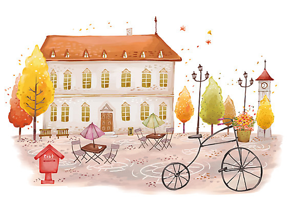 주간 PSD 나무 식물 계절 공공시설 육상교통 백그라운드 단풍 낙엽 가로등 벤치 의자 일러스트 자연 탁자 조명 주택 풍경 사람없음 야외 건물 가로 바구니 자전거 우체통 가을 파라솔 꽃바구니 광장 가을배경 국내일러스트 자연요소 건축물 꽃 교통수단 가구 잎 바이크 시설 생태계 파일형식 가을_계절