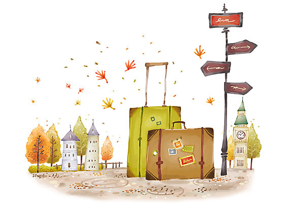 주간 PSD 나무 식물 잡화 계절 백그라운드 단풍 낙엽 가방 일러스트 자연 주택 풍경 사람없음 야외 건물 가로 울타리 캐리어 여행가방 가을 표지판 시계탑 광장 가을배경 국내일러스트 자연요소 건축물 잎 알림판 담장 탑 생태계 파일형식 가을_계절