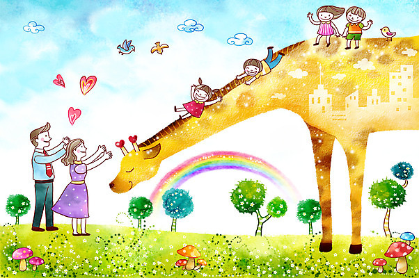 PSD 나무 구름 여자 남자 행복 어린이 다수 무지개 일러스트 가족 조류 엄마 희망프로젝트 사랑 사람 소녀 빌딩 소년 초원 여러명 성인 건물 가로 부모 희망 버섯 꿈 하트 메시지 아빠 미끄럼틀 사회이슈 기린 국내일러스트 자연요소 모양 식물 동물 건축물 감정 컨셉 포유류 관계 놀이기구 파일형식