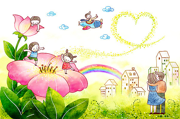 PSD 식물 구름 여자 남자 꽃 행복 어린이 다수 무지개 일러스트 가족 엄마 비행기 희망프로젝트 사랑 사람 소녀 빌딩 소년 여러명 성인 건물 가로 부모 희망 꿈 하트 비행 메시지 아빠 사회이슈 꽃가루 국내일러스트 자연요소 모양 건축물 감정 컨셉 관계 항공교통 대중교통 가루 파일형식