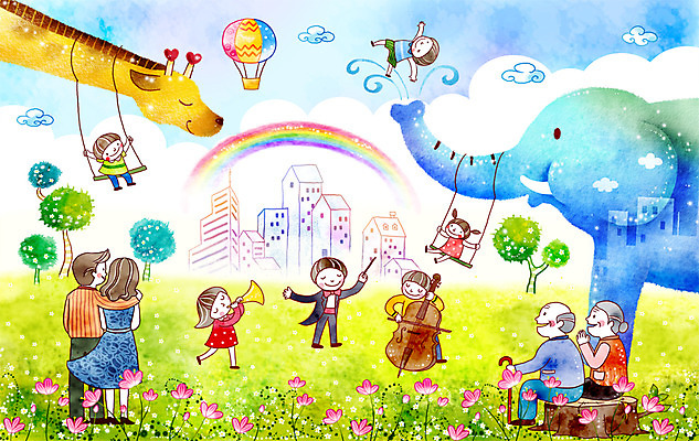 주간 PSD 나무 구름 여자 할아버지 노년 남자 꽃 행복 할머니 어린이 무지개 꽃밭 연주 일러스트 가족 지팡이 엄마 현악기 코끼리 대가족 주택 희망프로젝트 사랑 사람 소녀 빌딩 소년 초원 여러명 성인 야외 건물 가로 부모 희망 꿈 열기구 메시지 아빠 사회이슈 기린 나팔 그네 첼로 지휘자 음악회 지휘 국내일러스트 자연요소 식물 건축물 감정 악기 음악 다수 컨셉 포유류 관계 항공교통 공연 음악가 파일형식 찰현악기