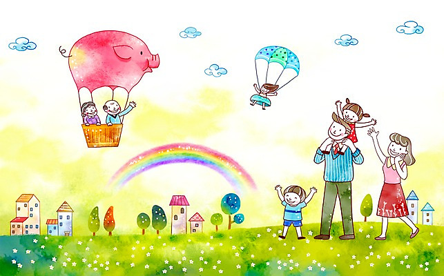 주간 PSD 나무 구름 여자 할아버지 노년 남자 행복 할머니 어린이 다수 무지개 일러스트 가족 엄마 주택 희망프로젝트 사랑 서기 사람 소녀 소년 초원 여러명 성인 야외 건물 가로 부모 희망 꿈 기구 열기구 비행 돼지 메시지 목말 아빠 사회이슈 낙하산 국내일러스트 자연요소 식물 건축물 감정 컨셉 포유류 관계 항공교통 모션 파일형식