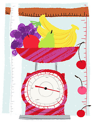 EPS 아이콘 음식 생활용품 백그라운드 과일 포도 주방용품 바나나 줄자 자 저울 사람없음 세로 주방 배 체리 사과 생활아이콘 주방저울 2D아이콘 문구용품 오브젝트 파일형식 벡터