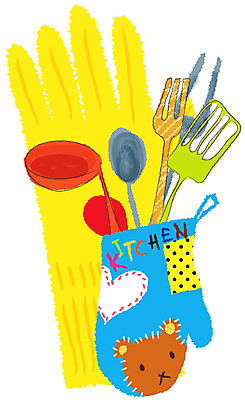 EPS 아이콘 음식 생활용품 포크 주방용품 사람없음 세로 주방 숟가락 국자 고무장갑 뒤집개 생활아이콘 주방장갑 뒤지개 2D아이콘 식기 장갑 수저 오브젝트 고무 파일형식 벡터