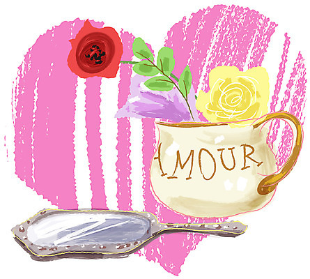 EPS 식물 아이콘 그릇 꽃 생활용품 백그라운드 사람없음 장식 가로 장미 꽃병 거울 하트 오브젝트 손거울 생활아이콘 소품아이콘 2D아이콘 모양 식기 파일형식 벡터