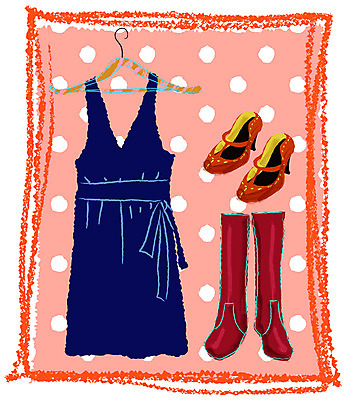 EPS 아이콘 드레스 옷 원피스 구두 생활용품 백그라운드 신발 부츠 틀 사람없음 세로 물방울무늬 옷걸이 테두리 오브젝트 생활아이콘 소품아이콘 2D아이콘 무늬 파일형식 벡터