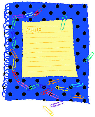 EPS 아이콘 생활용품 문구용품 사람없음 세로 물방울무늬 공책 메모지 오브젝트 클립 생활아이콘 소품아이콘 2D아이콘 무늬 사무용품 파일형식 벡터