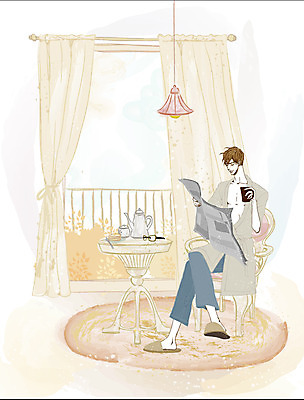 EPS 전신 나무 라이프스타일 남자 안경 여유 커피 맨라이프 백그라운드 거실 의자 일러스트 난간 탁자 주전자 아침 휴식 전등 조명 슬리퍼 실내 한명 사람 앉기 20대 성인 세로 카펫 머그컵 매트 발코니 가운 목욕가운 커튼 신문 커피잔 남성라이프 안식처 츄리닝바지 남자만 남자한명만 성인남자만 청년만 청년남자만 청년남자한명만 성인한명만 성인남자한명만 성인만 국내일러스트 주간 식물 1 잡화 옷 감정 음료 가구 신발 컨셉 바지 모션 주방용품 잔 청년 내부 생활 간행물 컵 뉴스 파일형식 벡터