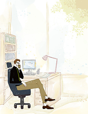 EPS 전신 나무 라이프스타일 남자 안경 커피 구두 맨라이프 백그라운드 의자 일러스트 창문 넥타이 휴식 나뭇잎 조명 책장 실내 한명 사람 앉기 정장 20대 성인 책 세로 사무실 모니터 머그컵 스탠드 키보드 책상 연필꽂이 남성라이프 남자만 남자한명만 성인남자만 청년만 청년남자만 청년남자한명만 성인한명만 성인남자한명만 성인만 국내일러스트 식물 1 잡화 옷 음료 가구 신발 컨셉 잎 비즈니스 모션 문구용품 청년 내부 생활 컵 컴퓨터 파일형식 벡터