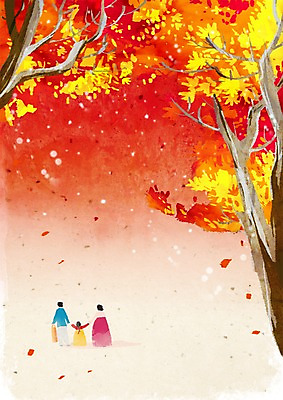 PSD 나무 한국전통 계절 여자 명절 남자 어린이 컬러 백그라운드 단풍 일러스트 가족 자연 단풍나무 엄마 프레임 사람 풍경 소녀 야외 빨간색 세명 부모 추석 가을풍경 공백 가을 아빠 귀성길 전통프레임 가을배경 국내일러스트 식물 전통 기념일 잎 관계 한국 생태계 파일형식 가을_계절