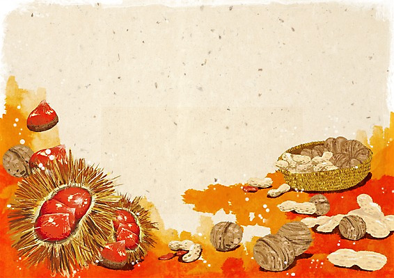 PSD 식물 한국전통 계절 명절 음식 백그라운드 일러스트 자연 프레임 사람없음 바구니 추석 공백 견과류 가을 밤 밤송이 땅콩 호두 전통프레임 가을배경 국내일러스트 전통 기념일 한국 밤_견과류 생태계 파일형식 가을_계절